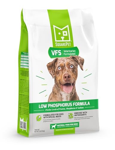 SquarePet VFS Low Phosphorus Formula Special Needs Dry Dog Food Made with Cage Free Turkey and Whole Eggs 4.4lb