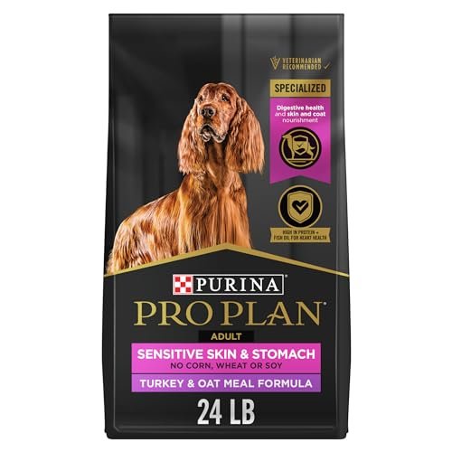 Purina Pro Plan Sensitive Skin and Stomach Dry Dog Food Turkey and Oat Meal - 24 lb. Bag
