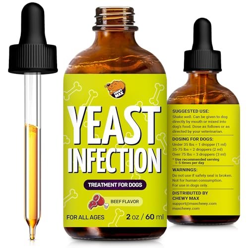 Yeast Infection Treatment for Dogs & Puppies | Dog Ear Infection Treatment | Dog Allergy Relief | Dog Yeast Infection Treatment in Drops | Best Itchy Skin Relief for Dogs | Natural Composition | 2 Oz
