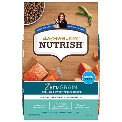 Rachael Ray Nutrish Zero Grain Natural Dry Dog Food, Salmon & Sweet Potato Recipe, 23 Pounds